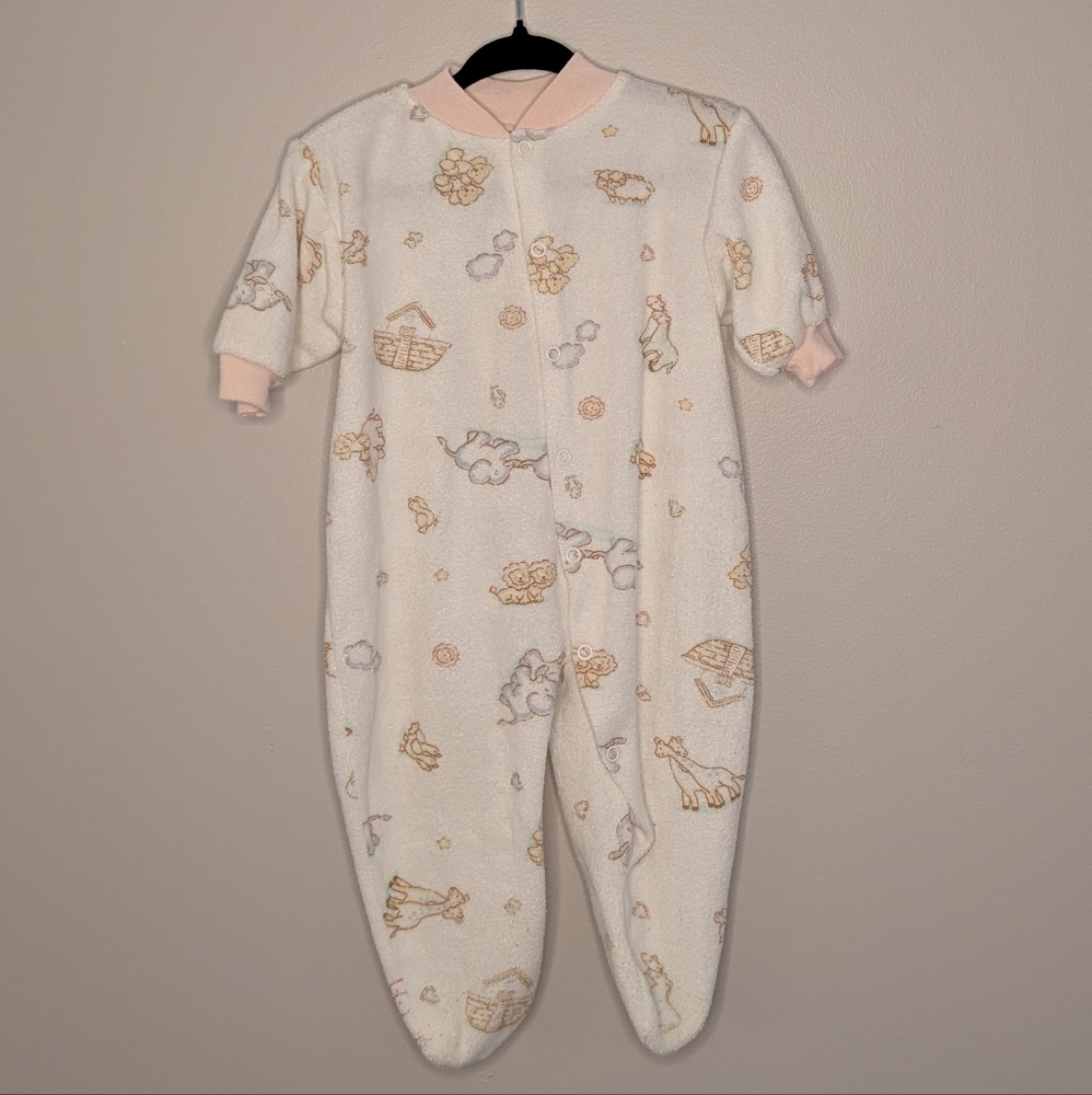 💙 2 for 15 💙 Vintage 1980s Snuggle Baby Sleeper | Noah's Ark
